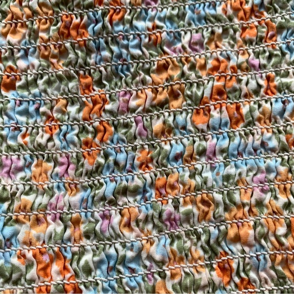 American Eagle Outfitters Floral Mini Skirt - Green and Orange - Picture 5 of 7